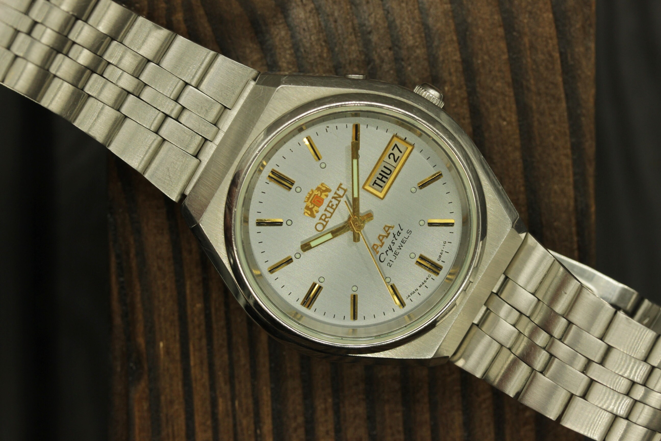 Vintage Automatic Japan Watch ORIENT 21 Jewels Day/Date Nice Etsy