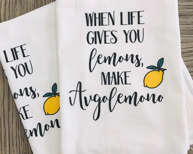 When Life Gives You Lemons, Make Avgolemono © Towel, Greek Kitchen