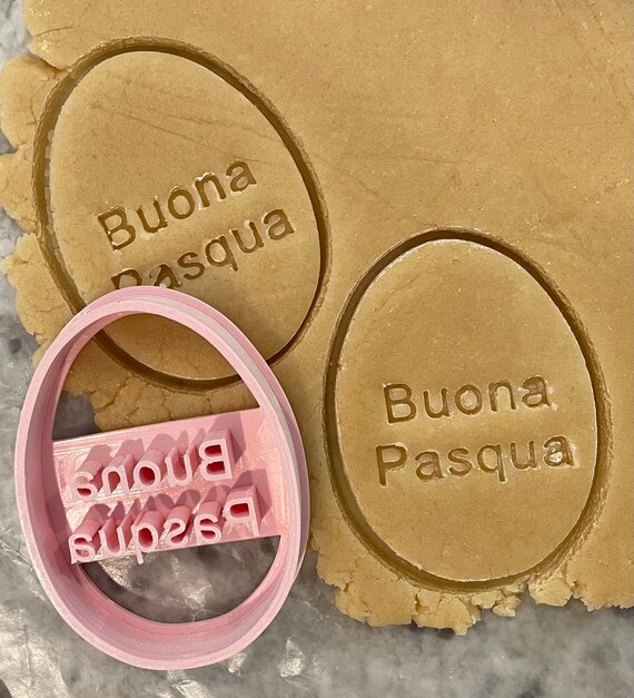 Buona Pasqua Cookie Cutter, Italian Easter