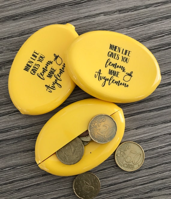 When life gives you lemons Make Avgolemono © coin purse Etsy