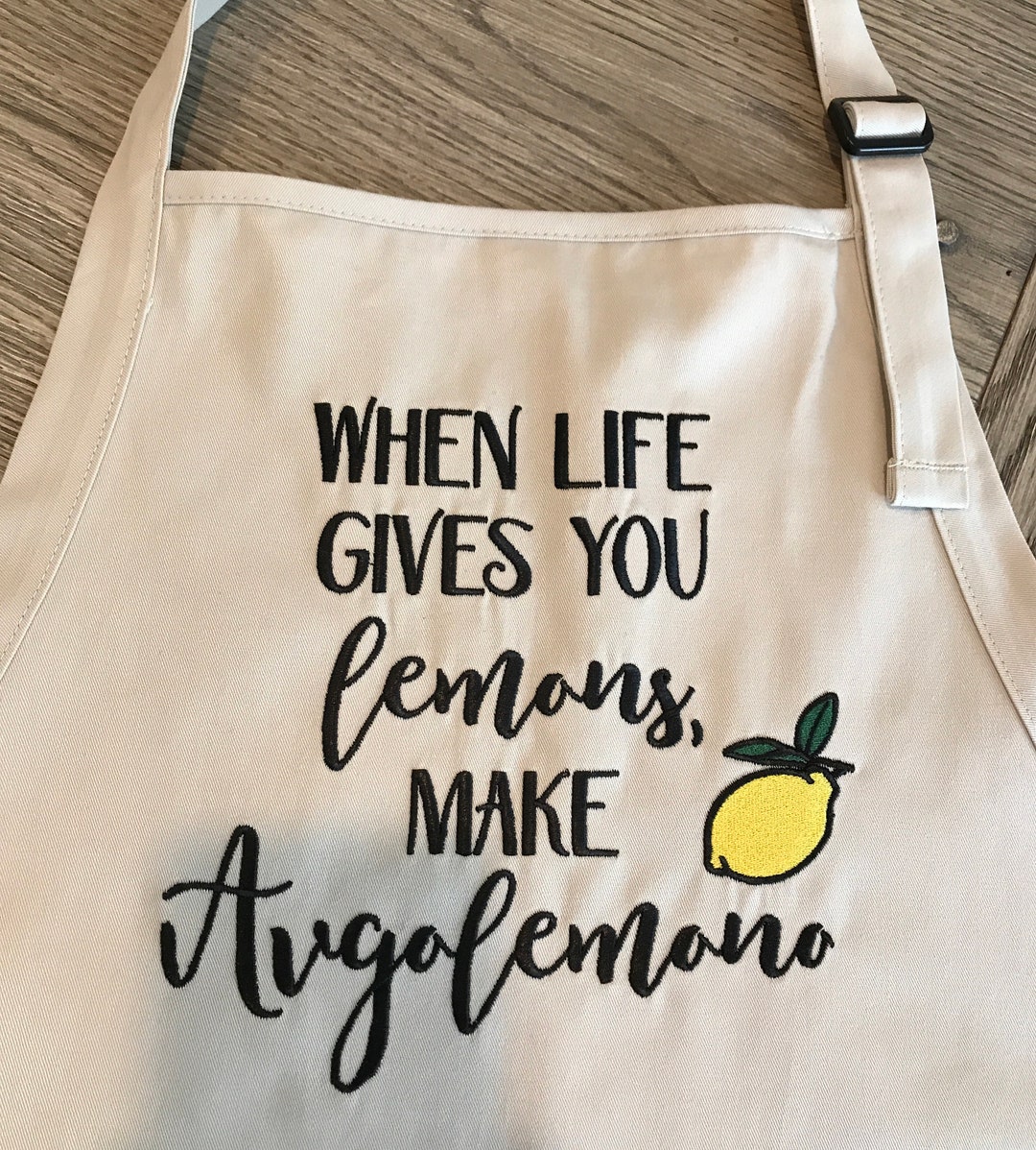 When Life Gives You Lemons, Make Avgolemono © Apron, Greek Apron Etsy