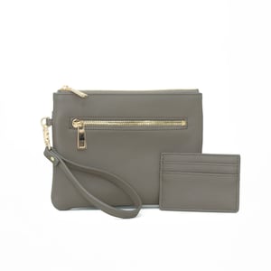 Cartera de mano para mujer - Gris piedra
