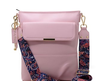 Laptop Bag Crossbody For Women - Mimi Pink