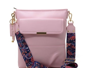 Laptop Bag Crossbody For Women - Mimi Pink