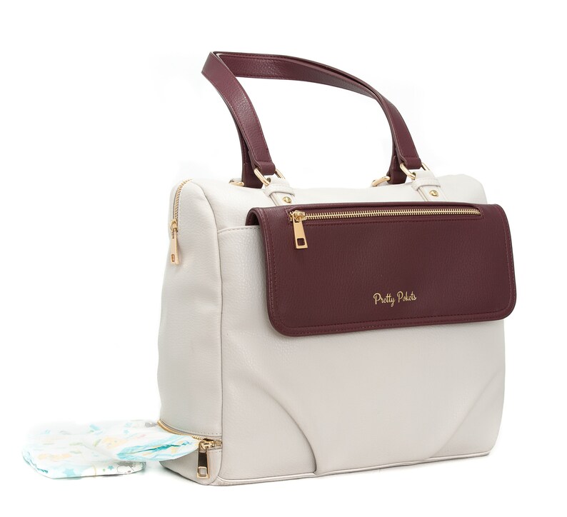 vegan leather nappy backpack