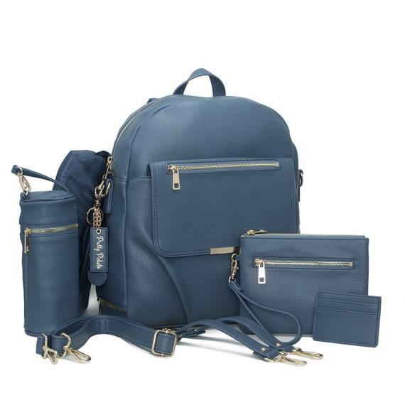 Diaper Bag Backpack (bundle) - Earthy Blue - Etsy display picture 1