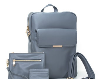 Laptop Bag Backpack - Cool Gray