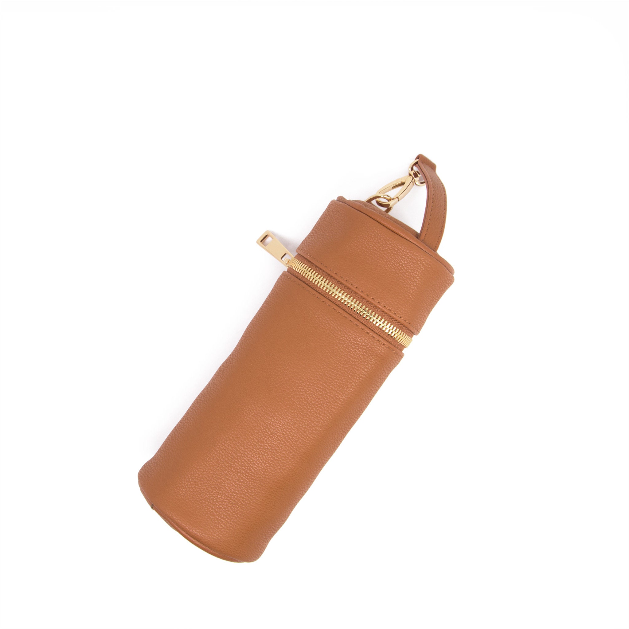 Barrel Makeup Bag - Caramel - Etsy