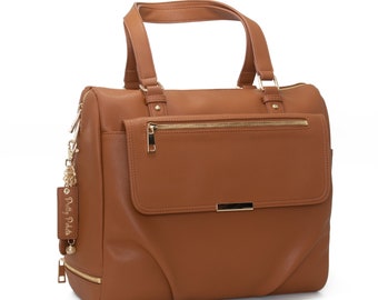 Diaper Bag Tote - Caramel