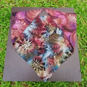 Reversible bandana,hair kerchief,Bandana headscarf,traingle hair scarf,triangle bandana,Headband,hair kerchief triangle with ties,Head scarf
