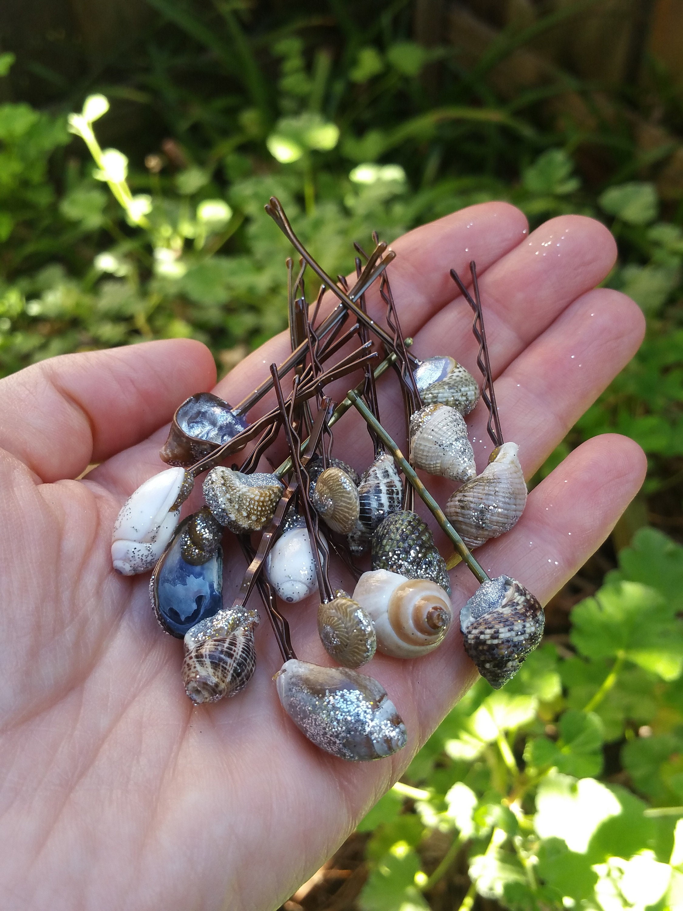 Seashell Hair Pin: Single Shell Hair Accessories, Mermaid Hair Barrette ...