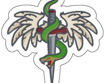 Caduceus Tattoo - Etsy Caduceus Tattoo - Etsy