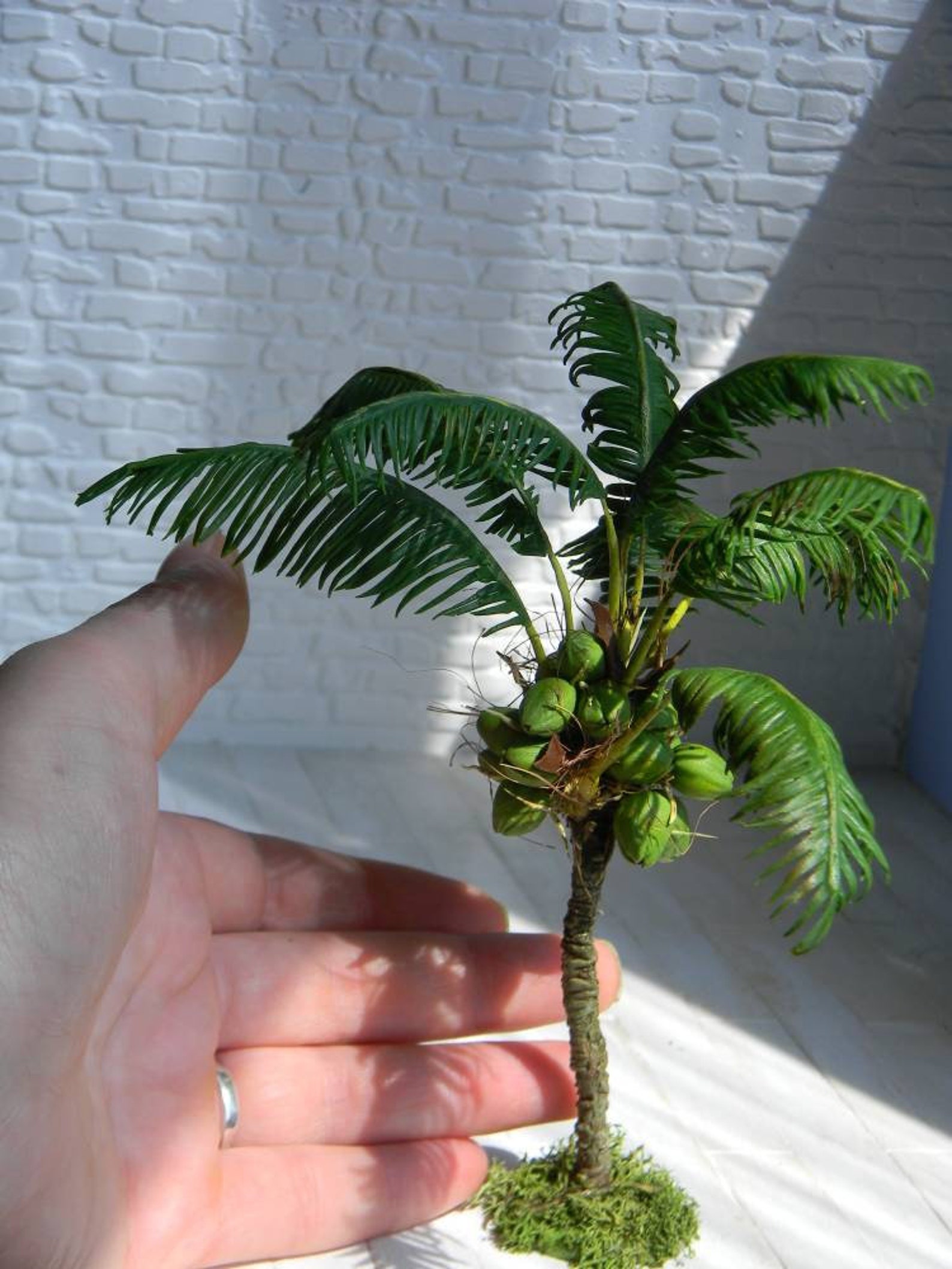 Dollhouse Coconut tree Miniature palm tree Etsy