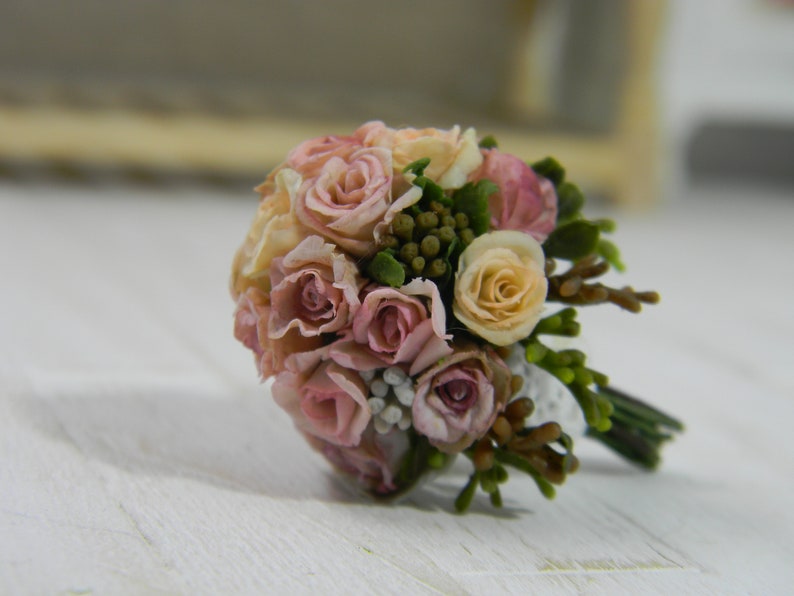 Miniature Wedding Bouquet Replica 12th Scale Bridal Bouquet Replica To Order