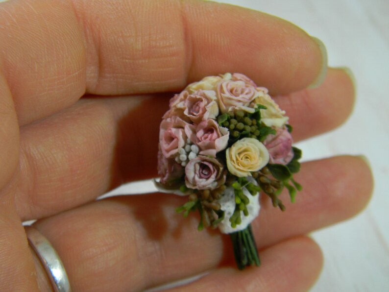 Miniature Wedding Bouquet Replica 12th Scale Bridal Bouquet Replica To Order