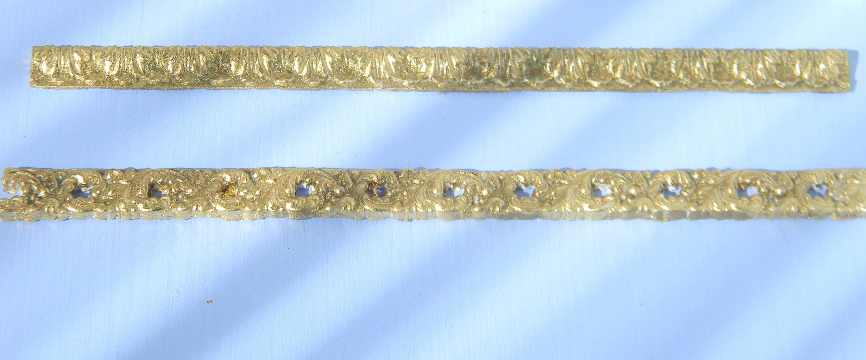 Dollhouse Gold Trim Miniature Gold Molding Moulding Linth Etsy