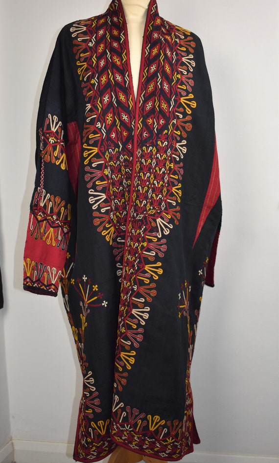 Tekke ,silk with block print lining Chapan