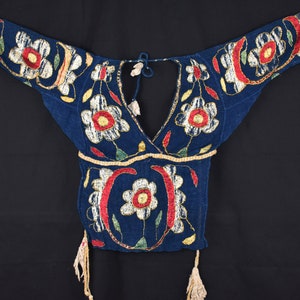 Blusa índigo - século XIX