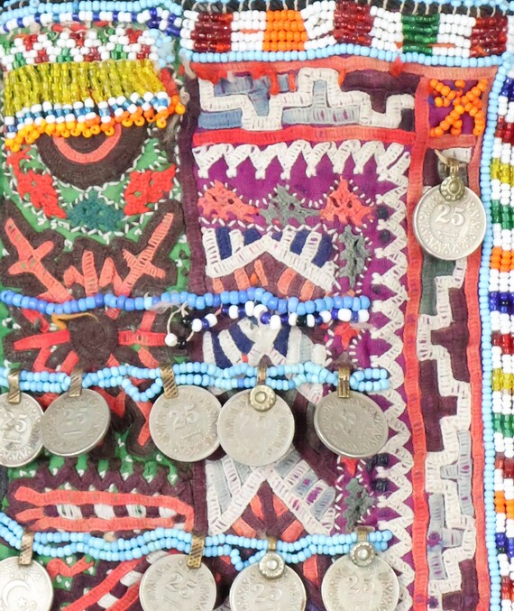 Antique Patchwork Afghan Purse (2) - image 4