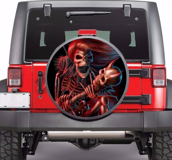 Skull Skeleton Full Color Spare Wheel Cover Vinyl Decals 4x4 Etsy