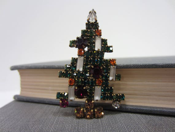Amazing Weiss 5 Candle Rhinestone Mid Century Christmas Tree Etsy