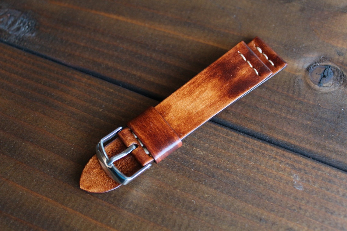 Vintage Leather Watch Strap 16mm 17mm 18mm 19mm 20mm 21mm Etsy