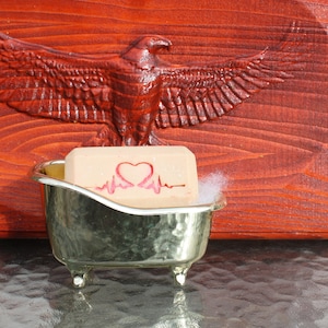 Heartbeat soap stamp,Polymer Clay Stamp,