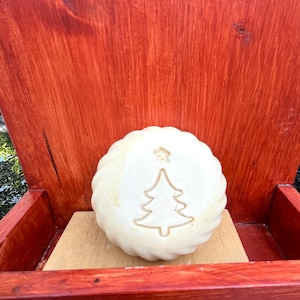 Christmas tree soap stamp with handle