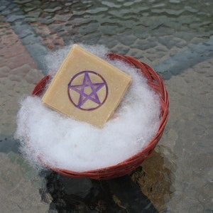 Pentagram soap stamp,Polymer Clay Stamp,