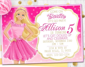 barbie birthday cards