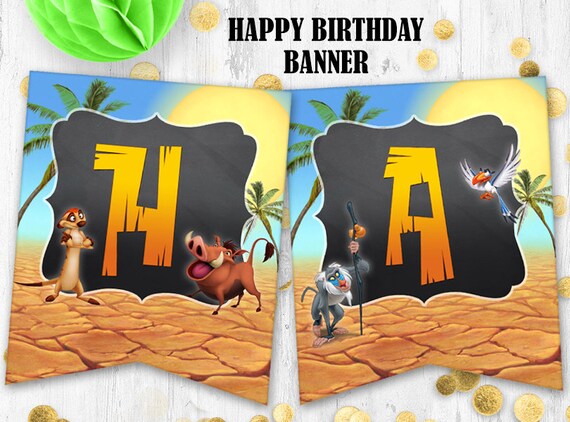 Lion Le Roi Anniversaire Banniere Joyeux Anniversaire Banniere Etsy Lion Le Roi Anniversaire Banniere Joyeux Anniversaire Banniere Etsy