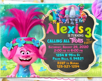 20 pcs Trolls Invitation Cards Trolls Themed Party Supplies. 20 pcs Trolls Invitation Cards Trolls Themed Party Supplies.