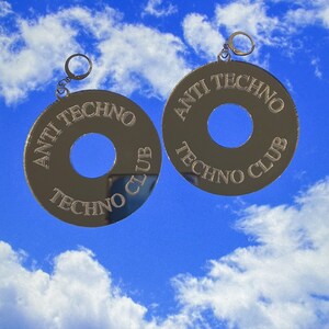 Anti-Techno - Handmade Earrings, Fashion Statement Earrings, Acrylic Earrings, Dangle Earrings, Festival Earrings