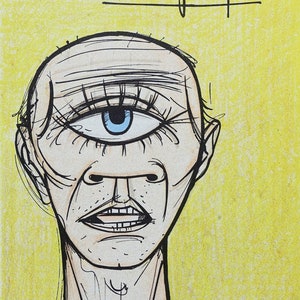 Bernard BUFFET : Cyclop, Original referenced LITHOGRAPH, MOURLOT, 1968