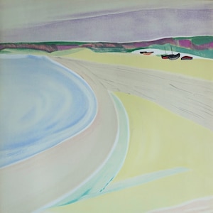 Henkel KOKS : Sea Front , Original LITHOGRAPH pencil signed, Artist&#39;s proof #perfect for framing