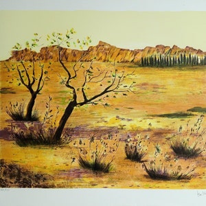 BALTA : The ors in Provence , Original LITHOGRAPH pencil signed #275 copies #perfect for framing