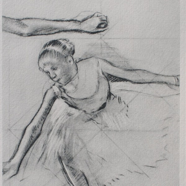 Edgar DEGAS : La petite Ballerine - GRAVURE signée, 1948