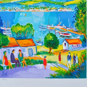 Jean-Claude PICOT : Marseille confindential - Original LITHOGRAPH signed and numbered, 250 copies + certificate
