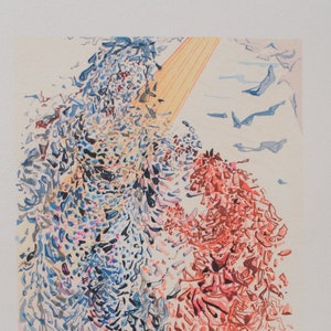 SALVADOR DALI : Paradise 11 - Opposition, Original Woodcut, 1960, Divine Comedy + Certificate