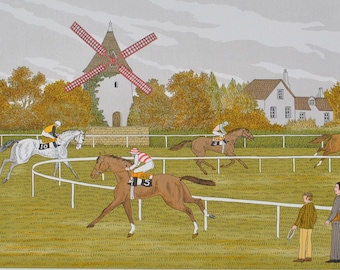 HADDELSEY Vincent :  Training - Signed and numbered Original LITHOGRAPH,  100 copies + certificate