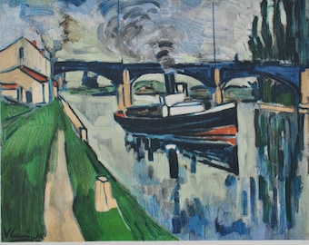 LIMITED VLAMINCK 1958 Color Lithograph 