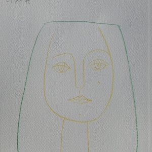 Pablo PICASSO - Portrait of woman - Original Etching, 1952