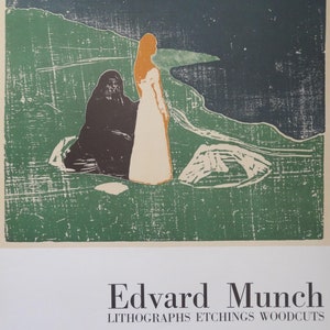 Edvard MUNCH: Vejez y juventud, Póster vintage original, 1969