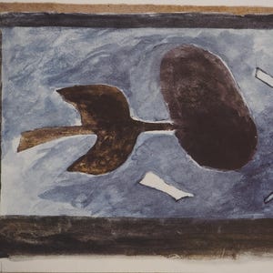 Georges BRAQUE - Bird in Flight - Phototype Print - 1962 - Cahiers d’Art Edition