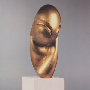 Constantin BRANCUSI: La musa dormiente, Manifesto originale vintage, 1995