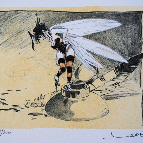 Régis LOISEL :  la fée clochette  - LITHOGRAPHIE signée au crayon et numérotée, 300ex