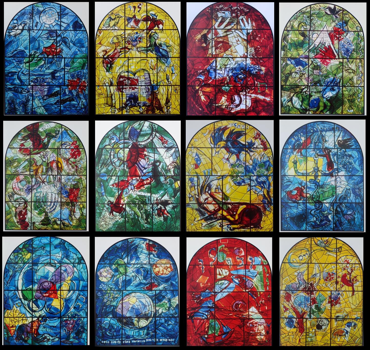 Marc CHAGALL: the Stained Glass Windows of Jerusalem, 12