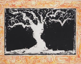 Pierre ALECHINSKY : Automne en feu, Héliogravure signée, 1992