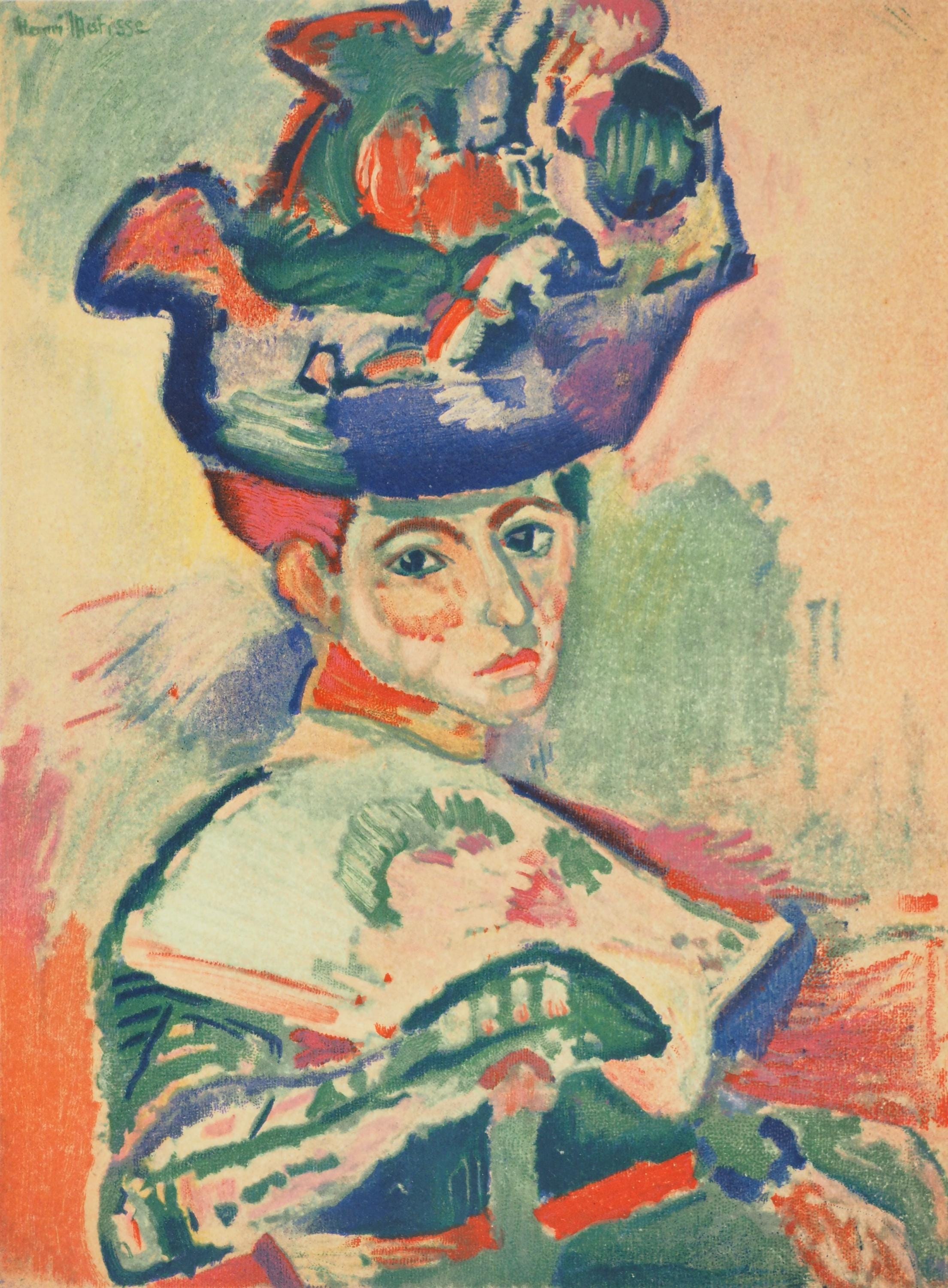 Henri MATISSE - Woman With Hat - Signed Lithograph - Madame