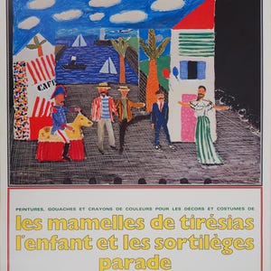 David HOCKNEY: Teatro, Tiresias, poster vintage originale, 1981